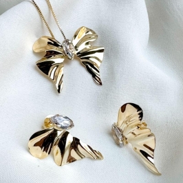 CONJUNTO LAÇO COM ZIRCONIA
