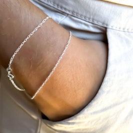 pulseira corda 1mm 18cm