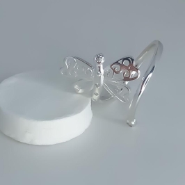 anel libelula 16mm com microzirconia