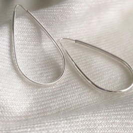 ARGOLA GOTA 35MM FIO MEIA CANA INVERTIDA