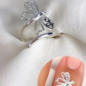 anel libelula 16mm com microzirconia