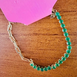 Pulseira elo carie e riviera 18cm c/ extensor 3cm