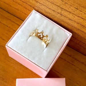 anel coroa 1 zirconia