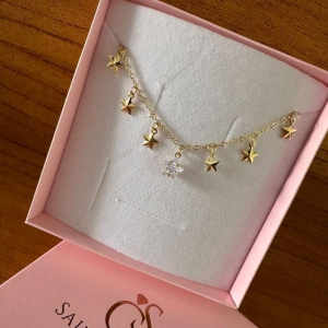 Colar com estrela mar e estrela