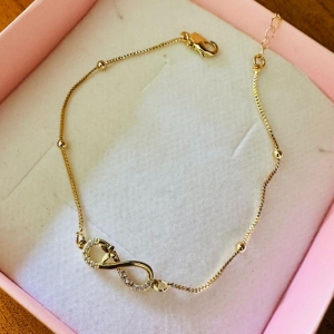 Pulseira Infinito com Bolinha