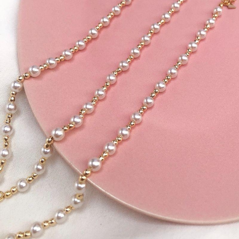 PULSEIRA BOLINHA E PEROLA