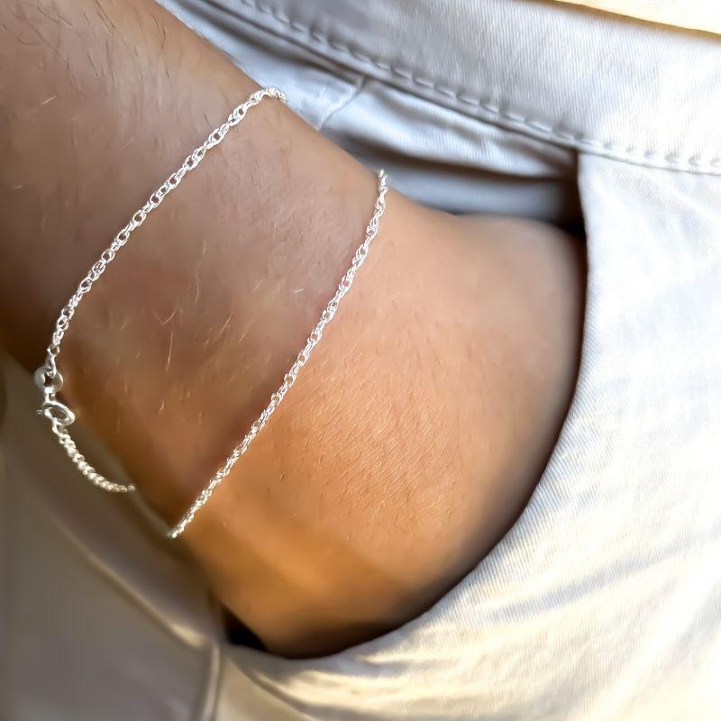 pulseira corda 1mm 18cm