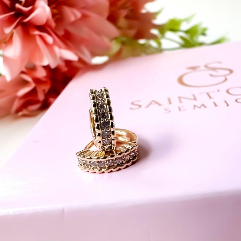 brinco argola click1.1cm zirconia