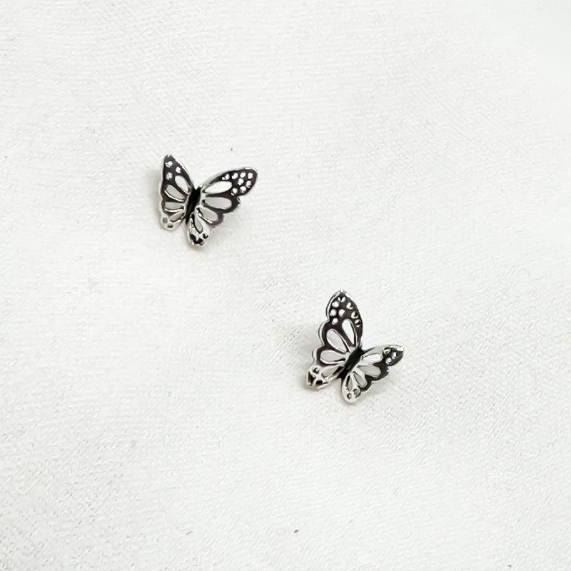 BRINCO BORBOLETA VAZADA 9MM