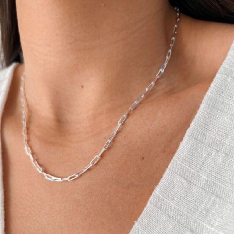 corrente cartie veneziana elo alongado 1.6mm 40cm