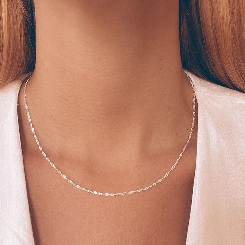 corrente singapura 1mm 45cm