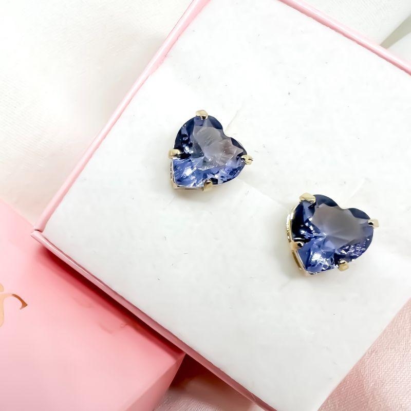 Brinco coração galeria 10mm