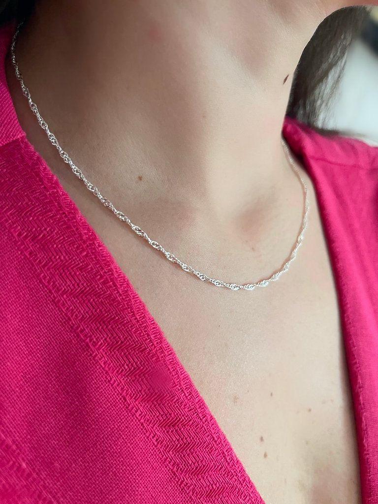 corrente singapura 1mm 45cm