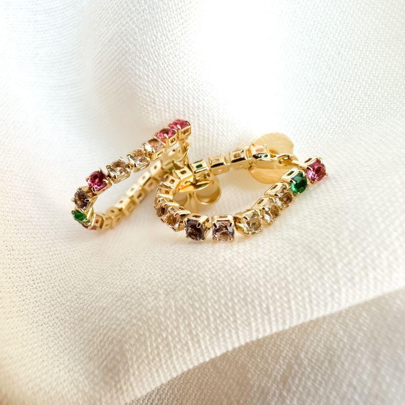 BRINCO REVIERA COLOR 2MM 4CM