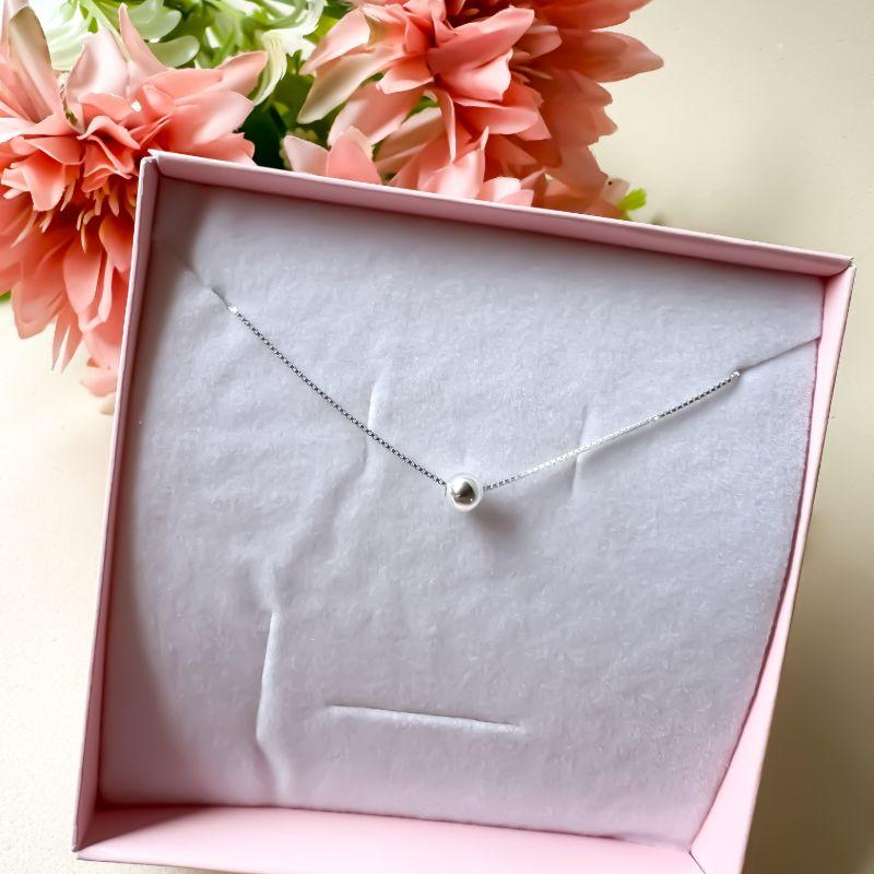 colar veneziana 40cm com bola 5mm