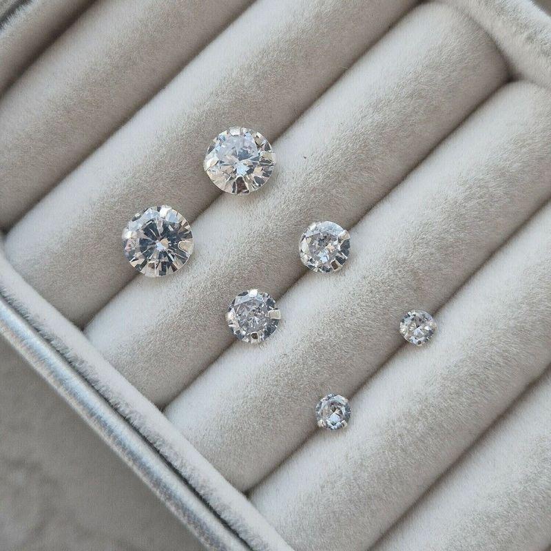 Trio brinco zirconia 2,3,4mm