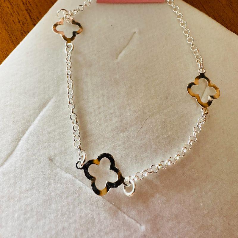 Pulseira 3 van cleef vazado