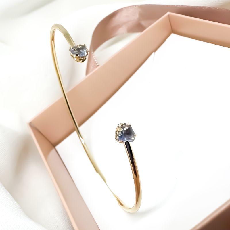 Bracelete com ponto de luz coração 5mm