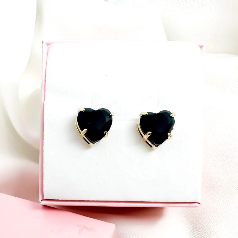 Brinco coração galeria 10mm