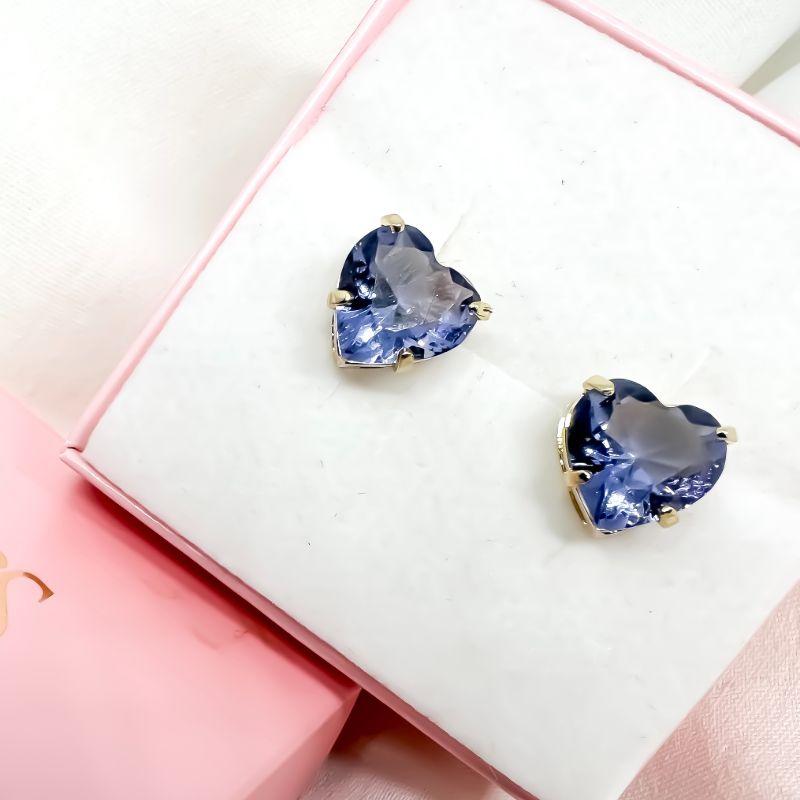 Brinco coração galeria 10mm