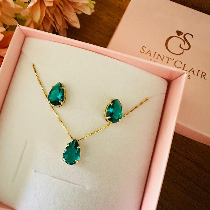 CONJUNTO GOTA GALERIA M corrente 40cm, gota1.1cm e extensor 5.5cm