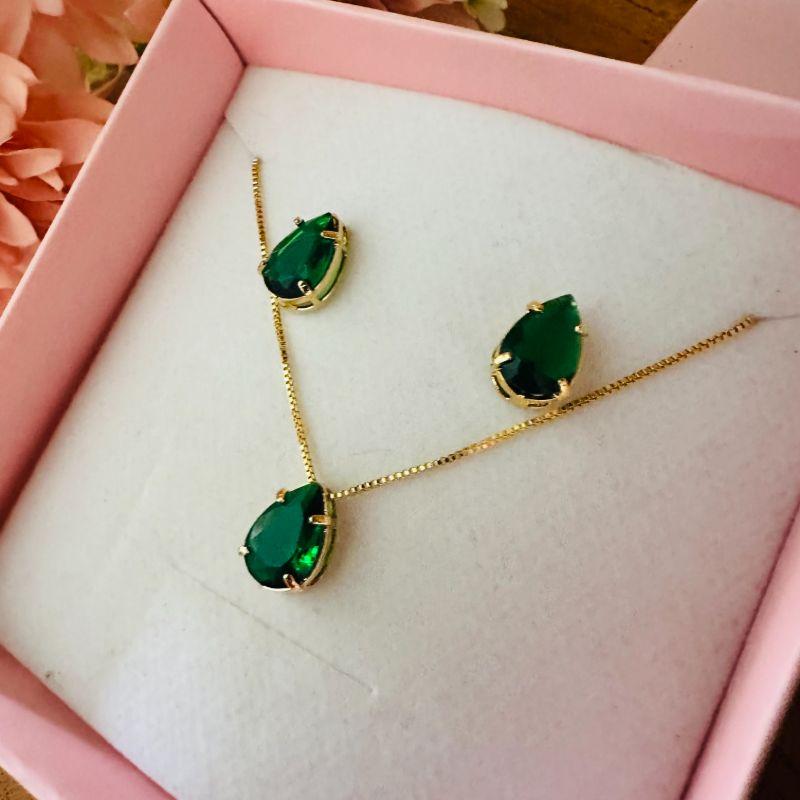 CONJUNTO GOTA GALERIA M corrente 40cm, gota1.1cm e extensor 5.5cm