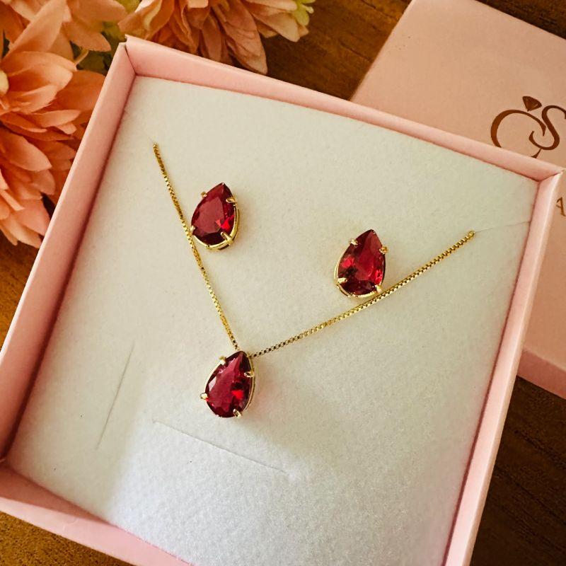 CONJUNTO GOTA GALERIA M corrente 40cm, gota1.1cm e extensor 5.5cm