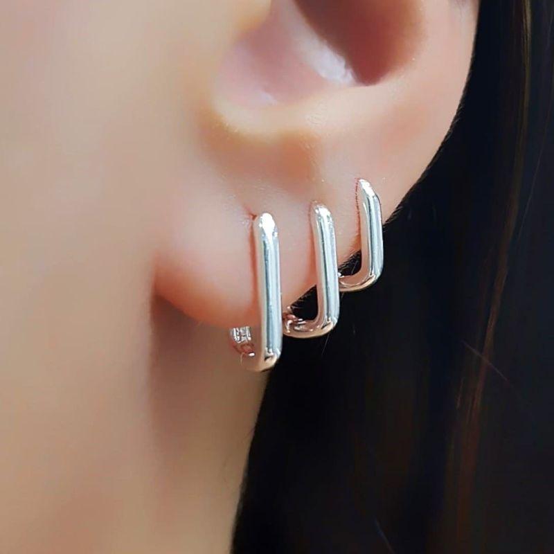 TRIO ARGOLA RETANGULAR LISA